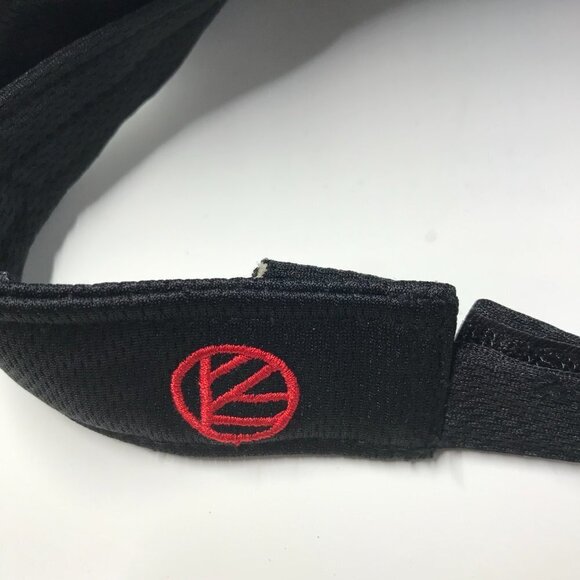 NEW P1440 Beach Volleyball sun visor black with white and red writing - Picture 5 of 8